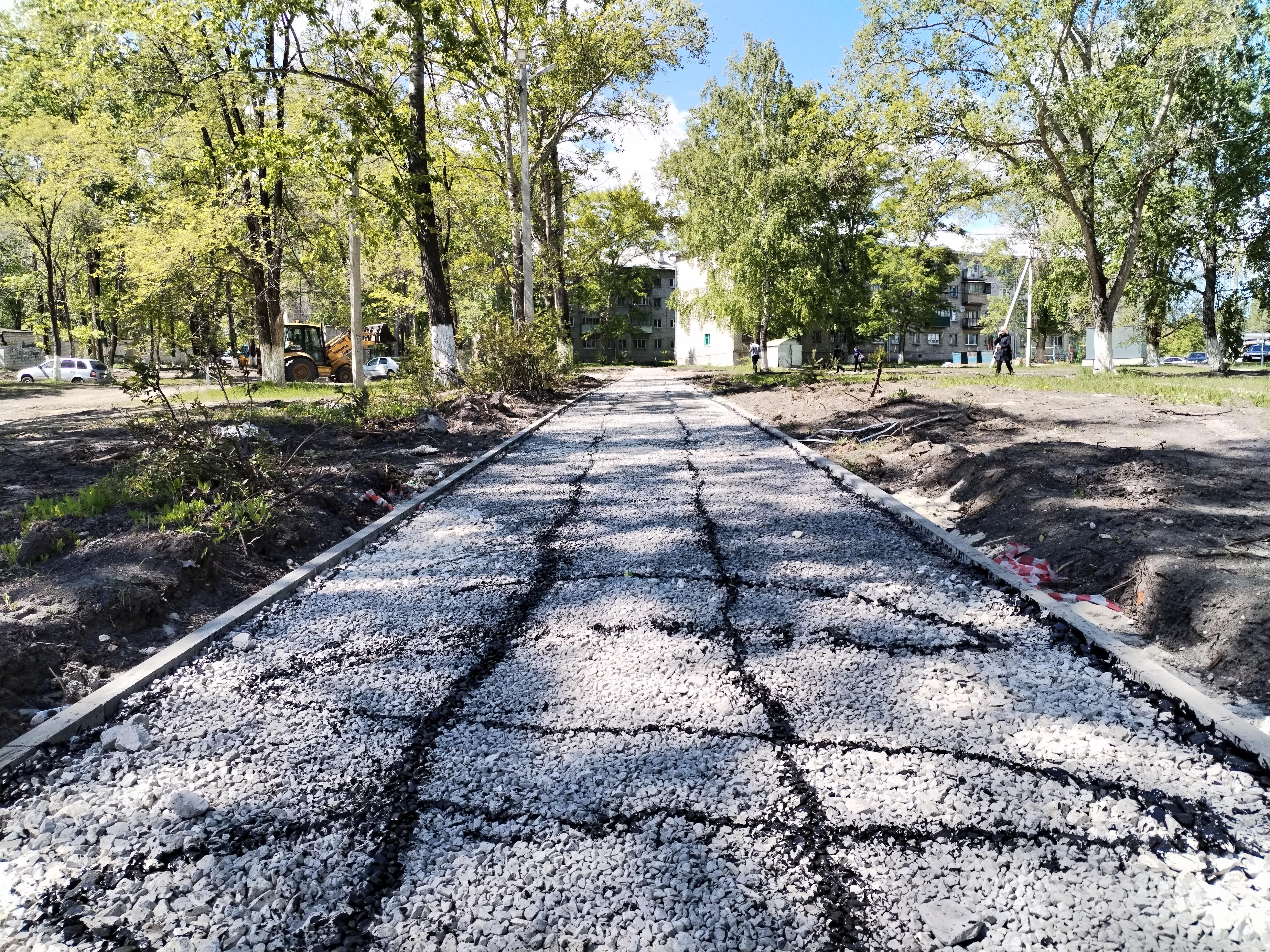 В Новоульяновске начались работы по благоустройству.